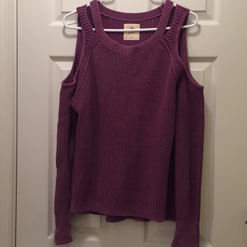 Hollister cold shoulder sweater